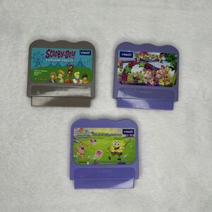 VTech V.Smile Bundle Of Game Cartridge’s Scooby SpongeBob Alphabet Park Tested